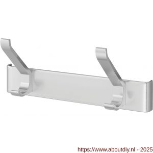 Hermeta 0882 garderobe kapstok 2x haak nummer 880 naturel - A20100610 - afbeelding 1