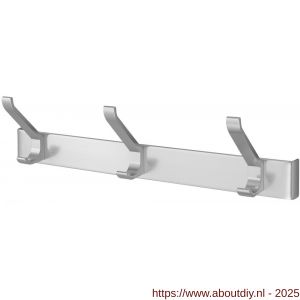 Hermeta 0883 garderobe kapstok 3x haak nummer 880 naturel - A20100285 - afbeelding 1