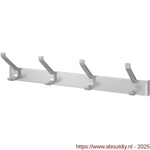 Hermeta 0884 garderobe kapstok 4x haak nummer 880 naturel - A20100287 - afbeelding 1