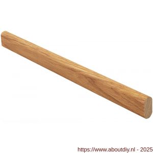 Hermeta 1010 garderobebuis recht ovaal Gardelux 1 30x14 mm L=1015 mm eiken - A20101508 - afbeelding 1