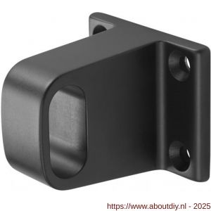 Hermeta 1032 garderobebuis steun midden Gardelux 1 type 1 zwart - A20101477 - afbeelding 1