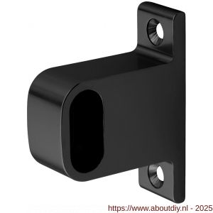 Hermeta 1040 garderobebuis steun eind Gardelux 1 type 2 mat zwart - A20101550 - afbeelding 1
