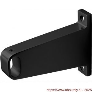 Hermeta 1052 garderobebuis steun midden Gardelux 1 type 3 mat zwart - A20101556 - afbeelding 1