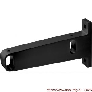 Hermeta 1082 garderobebuis steun midden Gardelux 1 type 5 mat zwart - A20101568 - afbeelding 1