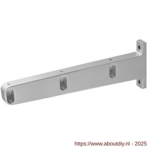 Hermeta 1110 garderobebuis steun eind links Gardelux 1 type 7A naturel - A20100478 - afbeelding 1