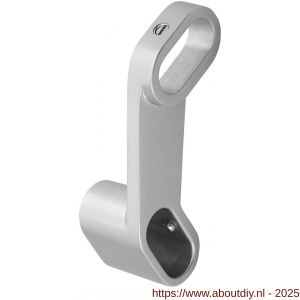 Hermeta 1150 garderobebuis beugel links Gardelux 1 type 10 en 13 naturel - A20101879 - afbeelding 1