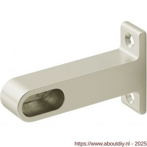 Hermeta 1190 garderobebuis plafondbevestiging steun eind Gardelux 1 nieuw zilver - A20102205 - afbeelding 1
