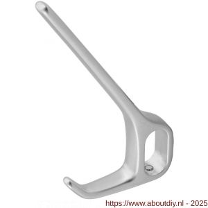 Hermeta 1220 garderobebuis hoed- en jashaak enkel Gardelux 1 naturel - A20101843 - afbeelding 1