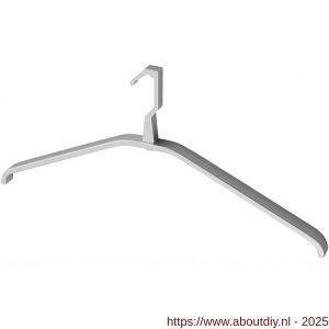 Hermeta 1262 garderobe kledinghanger Gardelux 1 zelfrichtend naturel - A20101838 - afbeelding 1