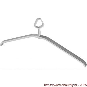 Hermeta 1266 garderobe kledinghanger Gardelux 1 niet uitneembaar draaibaar naturel - A20100645 - afbeelding 1