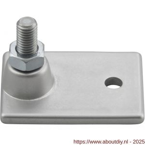 Hermeta 1365 garderobe bouwprofiel stelplaat M10 Gardelux naturel - A20100070 - afbeelding 1