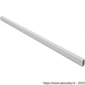 Hermeta 1904 garderobebuis recht ovaal 30x14 mm L 200 cm mat naturel EAN sticker - A20101662 - afbeelding 1