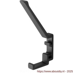 Hermeta 2082 garderobebuis hoed- en jashaak Gardelux 2 mat zwart - A20100391 - afbeelding 1