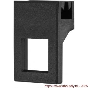 Hermeta 2111 garderobe inhaakoog vast Gardelux 2 zwart - A20100563 - afbeelding 1