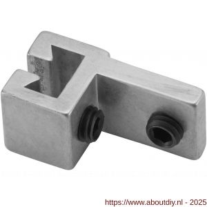 Hermeta 2151 garderobelijst T-verbinder Gardelux 2 voor lijst 2001 blank - A20100358 - afbeelding 1