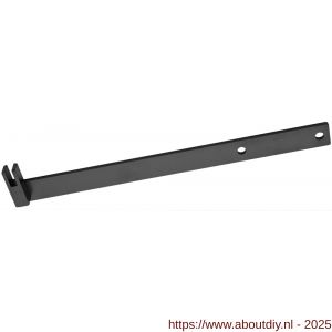 Hermeta 2351 garderobe achterplaat Gardelux 2R zwart - A20100565 - afbeelding 1