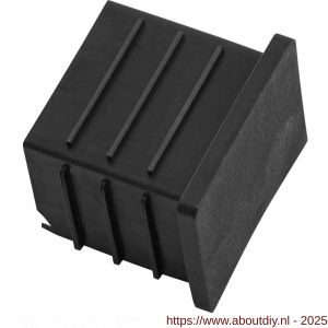 Hermeta 3005 zitbank steun eind voor bankprofiel 3000 zwart - A20101349 - afbeelding 1
