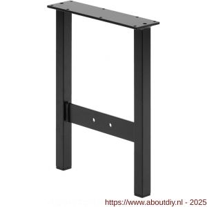 Hermeta 3063 steun voor zitbank verbindingsregel Gardelux type 3 zwart - A20101355 - afbeelding 1