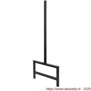 Hermeta 3076 zitbank banksteun Gardelux type 6 Gardelux vrijstaand zwart - A20101357 - afbeelding 1