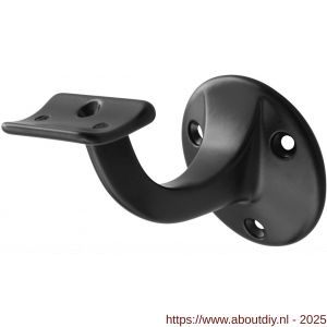 Hermeta 3500 leuninghouder 65 mm holzadel zwart - A20100830 - afbeelding 1