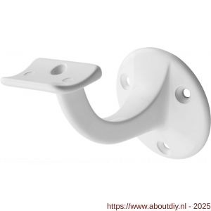 Hermeta 3500 leuninghouder 65 mm holzadel wit - A20100829 - afbeelding 1