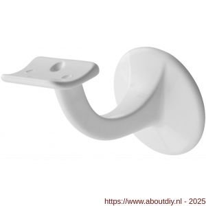 Hermeta 3501 leuninghouder 65 mm holzadel M8 wit - A20101773 - afbeelding 1