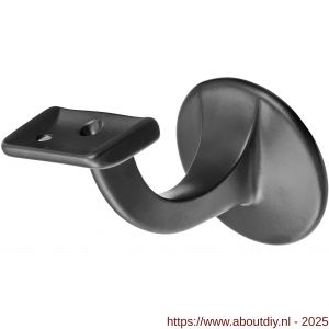 Hermeta 3503 leuninghouder 65 mm vlakzadel M8 zwart - A20101927 - afbeelding 1