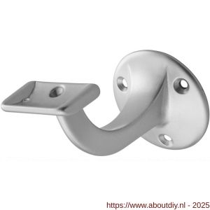 Hermeta 3507 leuninghouder 75 mm vlakzadel naturel - A20100858 - afbeelding 1