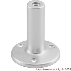 Hermeta 3516 leuninghouder rozet met vaste zuil opschroevend 71 mm naturel - A20100943 - afbeelding 1