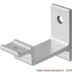 Hermeta 3541 leuninghouder vlakzadel stokschroef naturel - A20101521 - afbeelding 1