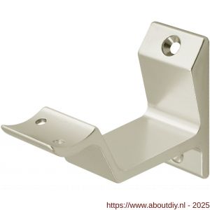 Hermeta 3542 leuninghouder holzadel opschroevend nieuw zilver - A20100890 - afbeelding 1