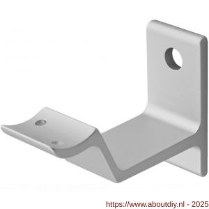 Hermeta 3543 leuninghouder holzadel stokschroef mat naturel - A20100895 - afbeelding 1
