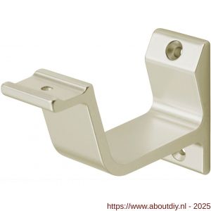 Hermeta 3550 leuninghouder vlakzadel profiel opschroevend nieuw zilver - A20101498 - afbeelding 1