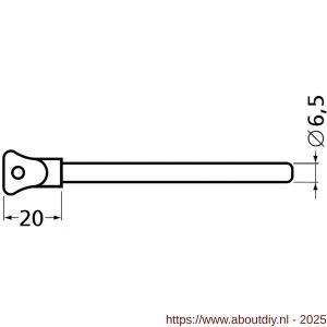 Hermeta 4566 raampen met ketting blank EAN sticker - A20100210 - afbeelding 2
