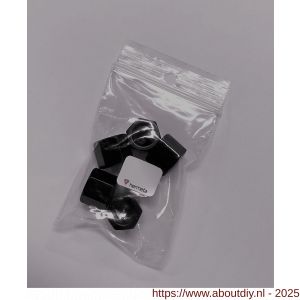 Hermeta 5866 5x dopmoer M8 mat zwart EAN sticker - A20101946 - afbeelding 1