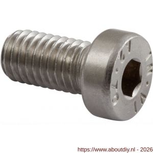 Hermeta 5990 inbus bout M8x16 mm DIN 7984 RVS - A20100000 - afbeelding 1