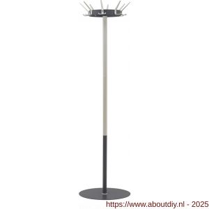 Hermeta 2250 staande garderobe kapstok original Graphite Grey - A20101361 - afbeelding 1