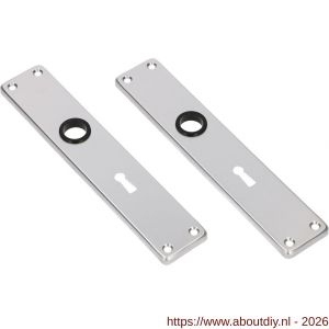 Ami 212/41 RH langschild aluminium rondhoek sleutelgat SLG 56 F1 - A10900629 - afbeelding 1