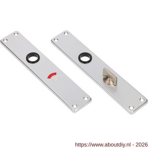 Ami 212/41 RH langschild aluminium rondhoek toilet- en badkamersluiting WC 5/57 mm F1 - A10900638 - afbeelding 1