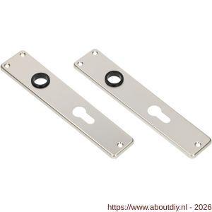 Ami 218/3 RH langschild aluminium rondhoek profielcilinder PC 110 F2 - A10900668 - afbeelding 1