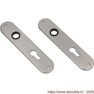 Ami 200/1/7 langschild aluminium Archi Design profielcilinder PC 55 Irox - A10900696 - afbeelding 1