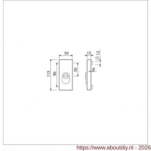 Ami VHB 115/50/15 KT veiligheidsrozet SKG*** kerntrekbeveiliging buitenrozet 115/15 KT F1 - A10901543 - afbeelding 2
