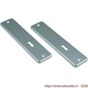 Ami 180/41 RH kortschild aluminium rondhoek zonder krukgat sleutelgat SLG 56 F2 - A10900571 - afbeelding 1