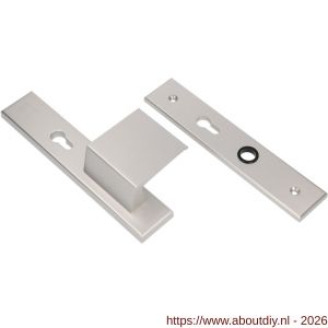 Ami VHB 251/50-90/80 senioren veiligheidsvoordeur-duwerlangschildgarnituur SKG** omkeer VHB 251/50 profielcilinder PC 72 Omgek 90/80 F1 rechts profielcilinder PC 72 omkeer zonder deurkruk deurdikte 53-57 mm - A10900835 - afbeelding 1