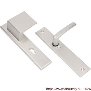 Ami VHB 251/50-90/80 veiligheidsvoordeur-duwerlangschildgarnituur SKG*** VHB 251/50 profielcilinder PC 55 deurduwer 90/80 rechts F1 blind en deurkruk 332 deurdikte 38-42 mm - A10900974 - afbeelding 1