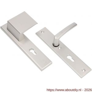 Ami VHB 251/50-90/80 veiligheidsvoordeur-duwerlangschildgarnituur SKG*** VHB 251/50 profielcilinder PC 72 deurduwer 90/80 rechts F1 blind en deurkruk 332 deurdikte 38-42 mm - A10900989 - afbeelding 1