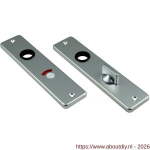 Ami 180/41 RH kortschild aluminium rondhoek toilet- en badkamersluiting WC 5/57 mm F2 - A10900574 - afbeelding 1