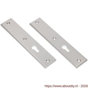 Ami 251/50/8 langschild aluminium zonder krukgat profielcilinder PC 55 F1 R6,5/R7,3 - A10900687 - afbeelding 1