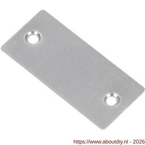 Ami 4 vlak afdekrozet aluminium blind F2 - A10900446 - afbeelding 1