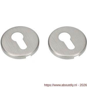 Ami Klik rond cilinderrozet aluminium Archi Design profielcilinder PC Irox RVS look - A10900467 - afbeelding 1